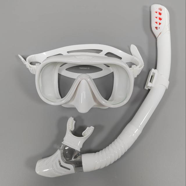 Máscara de Mergulho Profissional QYQ com Conjunto de Tubo Easy Breath para Snorkel e Natação