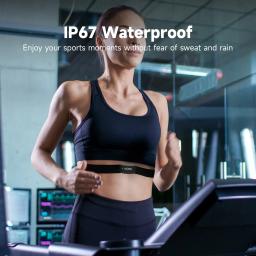 Monitor de Freqüência Cardíaca com Correia de Peito para Ciclismo, Corrida, Caminhadas, Bluetooth, ANT Plus, Sem Fio, Saúde, Fitness, Sensor de Bicicleta Inteligente, X2 - Image 4