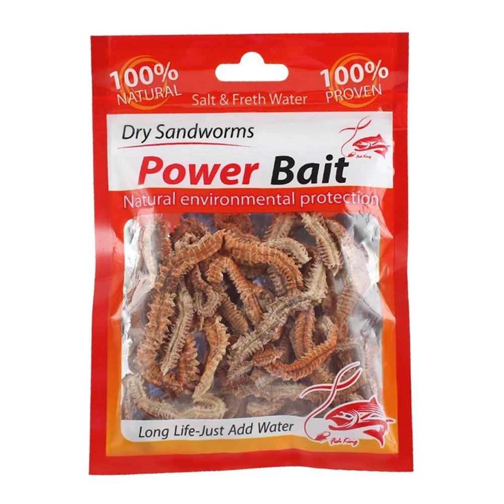 Sandworms secas iscas de pesca isca artificial, realista, água salgada, alimentador de água doce, acessórios de pesca - Image 1