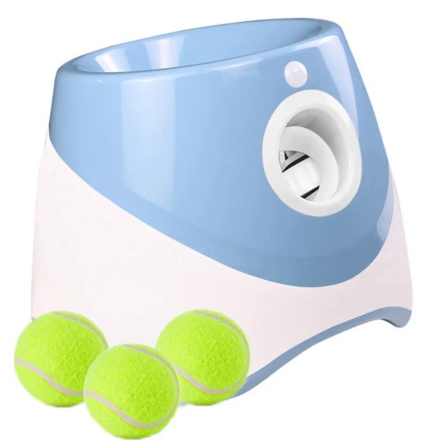 Lançador Automático de Bolas para Cães Pequenos e Médios - Brinquedo Interativo para Treinamento Em Casa e Ao Ar Livre