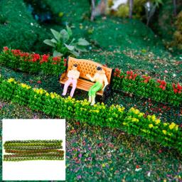Miniatura Flor Grama Arbustos Modelo, DIY Construção, Mesa de Areia, HO Ferroviária, Layout de Cena, Diorama Kits, 3Pcs, Lote - Image 6