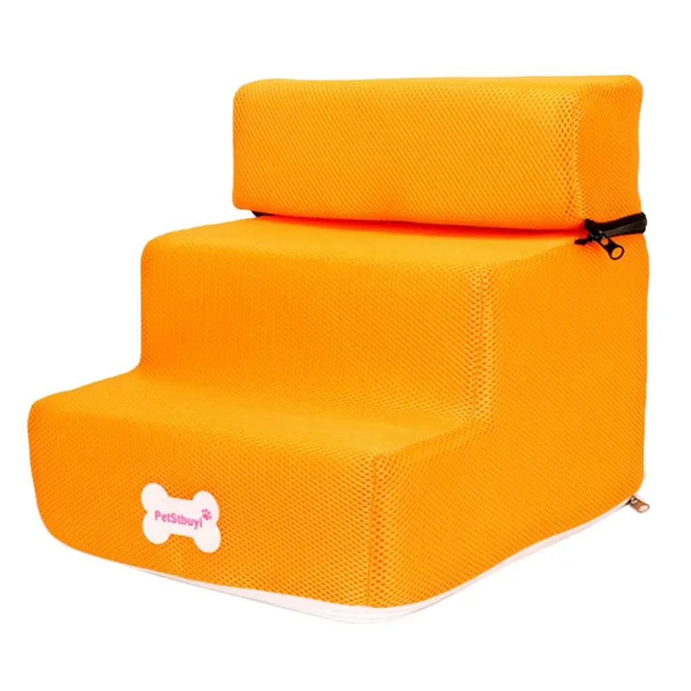 Rampa antiderrapante removível para cães e gatos de estimação, escadas destacáveis do sofá, escada da cama, rampa pequena, 3 passos - Image 1