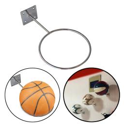 1 pçs fixado na parede bola titular rack de exibição suporte de bola para futebol vôlei preto casa para crianças adultos amantes da bola - Image 5