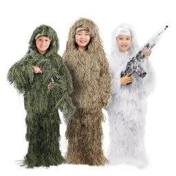 Ghillie Suit para caça, camuflagem florestal, floresta 3D, ternos táticos, sniper, airsoft roupas militares, traje ao ar livre - Image 6