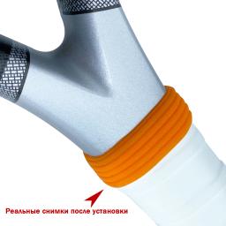Raquete de tênis Selado Anel de Borracha, Alça Stretchable, Punho, Cinto Absorvente Sweat, Anel de Silicone Fixo, 8Pcs - Image 3
