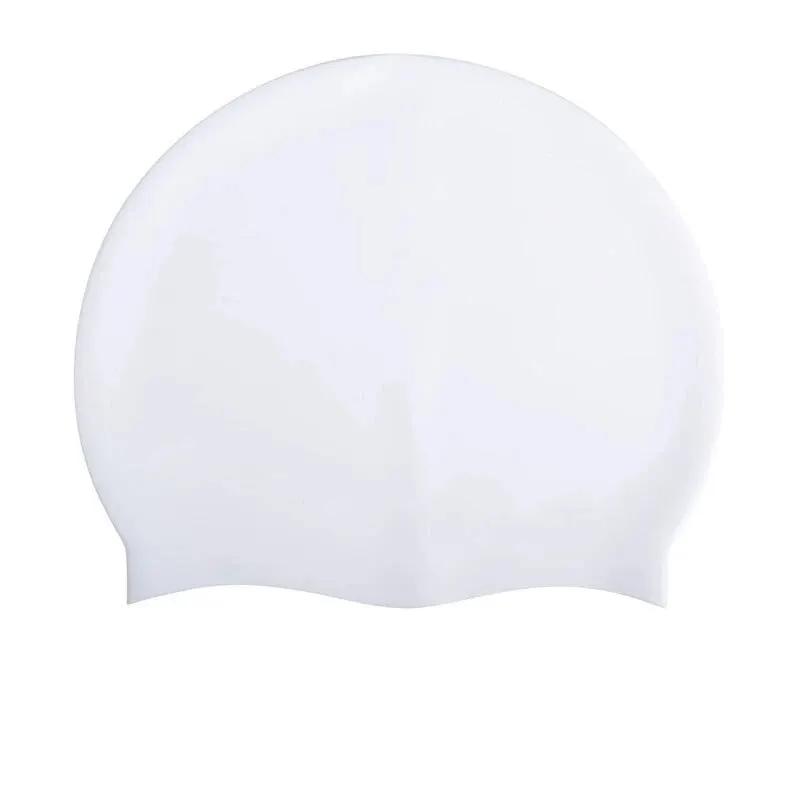 Touca de natação de silicone à prova d'água, chapéu de natação para homens, mulheres, adultos, crianças, cabelo longo, piscina, equipamento de mergulho, bonés elásticos - Image 1