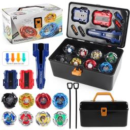 Bey X Kit de brinquedos giratórios giroscópio metal batalha tops com lançadores organizar caixa conjunto presente - Image 3