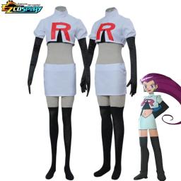 Anime cosplay traje para adulto equipe foguete jessie musashi james kojirou halloween cosplay traje conjunto completo traje - Image 2