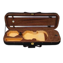 Caso Shell armazenamento duro violino com higrômetro, Instrumento Musical Proteção Bag, 4/4 Tamanho - Image 4