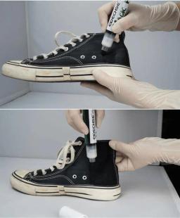 Nova pintura para tela sapatos de lona caneta reparo à prova dwaterproof água descoloração cor reparação remodelado caneta sapatos manchas remoção caneta - Image 6