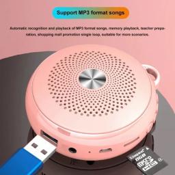 Mini alto-falante portátil Megafone com microfone para professor, amplificador de voz de alta potência, display pessoal multifuncional sem fio - Image 5