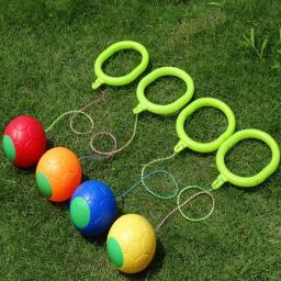 Clássico pular bola para esportes ao ar livre, 1 parte, exercício, coordenação, força, reação, treinamento, balanço - Image 1