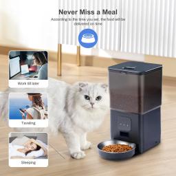 Smart Timing Pet Alimentador, Dispensador Automático de Alimentos, Adequado para Cães e Gatos Pequenos, Alimentação Remota, Tuya App - Image 2