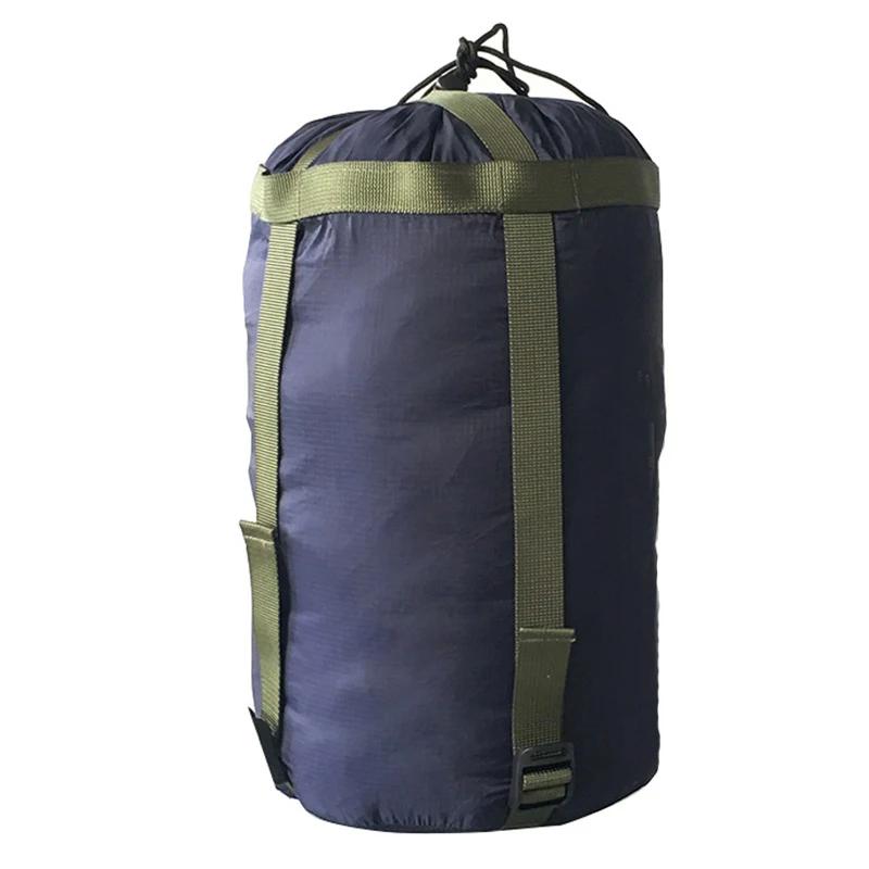 Ultraleve impermeável compressão saco de dormir, Drawstring Design material saco, Outdoor Camping saco, armazenamento sacos Pack, 38x18cm - Image 1