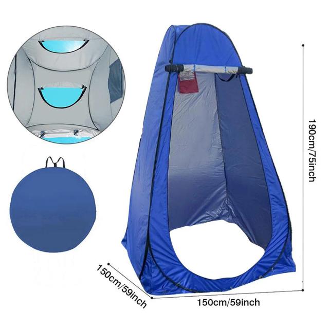Barraca Impermeável Portátil para Chuveiro e Vestuário: Ideal para Acampamentos, Caminhadas, Pesca e Praia