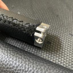 Punho de bicicleta antiderrapante, couro de microfibra de pvc, ergonômico, costurado à mão, retrô, antifricção, trava dupla, alavanca do guidão - Image 3
