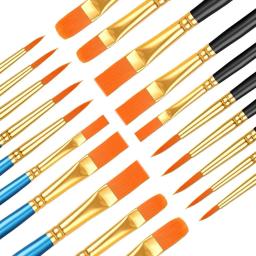 Pincéis de pintura definida para pintura acrílica, aquarela a óleo, lona da rocha, crianças, adulto desenho suprimentos, 10 pcs - Image 1