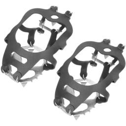 Antiderrapante Manganês Aço Sapato Cobre, 18 Dentes Escalada Crampons para Outdoor Inverno Caminhada Gelo Pesca Neve Sapatos - Image 2