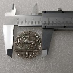 Grego antigo Moeda Comemorativa Coleção Artesanato Lembrança Príncipe e 4 Cavalo Carruagens Padrão Moeda Ornamento Moeda Grega - Image 5
