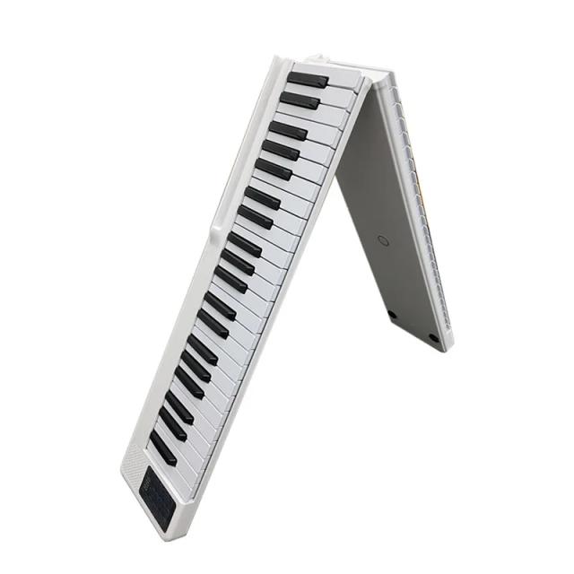 Teclado Eletrônico Dobrável com 88 Teclas - Piano Digital Multifuncional para Estudantes de Música