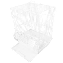 Gaiola de pássaros conure papagaio viagem portátil gaiolas para animais de estimação para pássaros transportador de passeio de plástico - Image 4