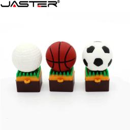 Futebol USB Flash Drive, Esportes, Cartoon Memory Stick, Basquete e Tênis Pen Drive, Beisebol Criativo Presente, Golf U Disk, 128GB, 64GB - Image 2