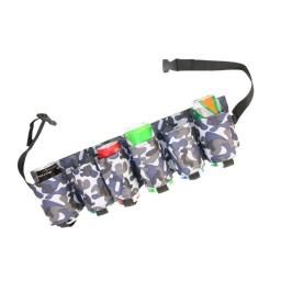 Fannypack de Armazenamento de Bebidas Ajustável, Cinto De Cerveja Titular, Cintura Pack, 6 Bolsos, Camuflagem, Portátil, 6 latas - Image 2