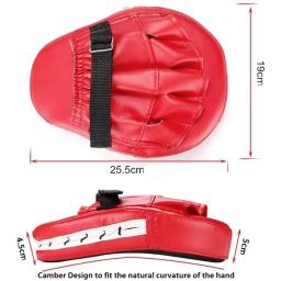 Almofada de boxe curvada para treinamento de ginástica, couro PU, saco de perfuração, muay tailandês taekwondo, luvas de kickboxing, 1 pc, 2pcs - Image 3