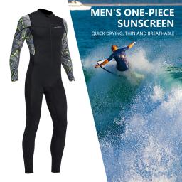 Homens Mergulho Terno À Prova Fria Protetor Solar Snorkeling Surf Swimsuit com Zíper Elástico Anti-scratch Respirável Outdoor Acessórios - Image 3