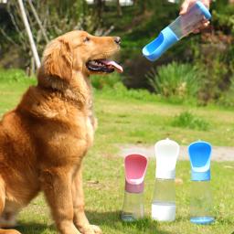 Garrafa de água portátil para cães pequenos e grandes, bebedor ao ar livre, cachorro, pet, viagem, tigela, suprimentos para cães - Image 2