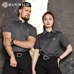 Camisetas Polos leves táticas para homens, roupas casuais ao ar livre, escalada, caminhada, camping, camiseta com secagem rápida - Image 1