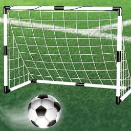 Dobrável Mini Futebol Goal para Crianças, Brinquedos Esportivos, Futebol Post Frame Set, Equipamento de Treinamento Indoor e Outdoor - Image 2