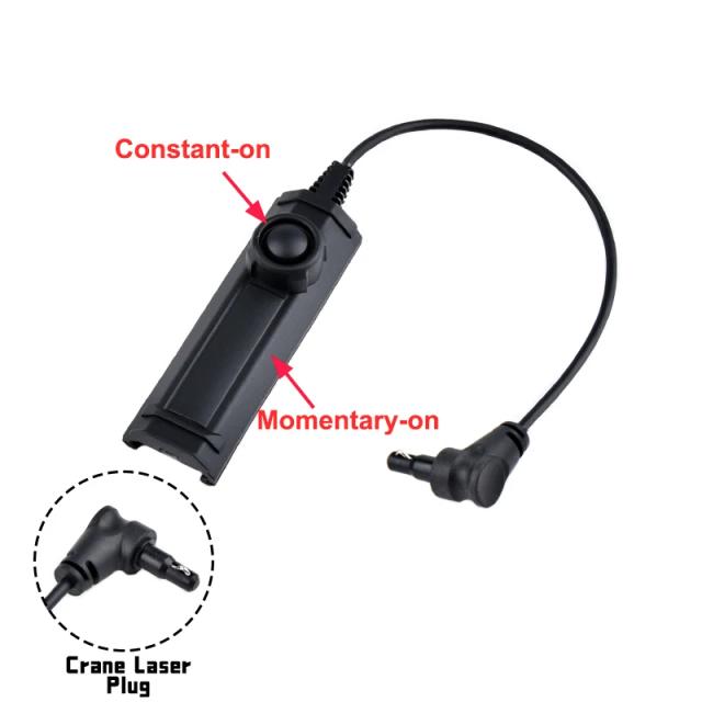 Interruptor Remoto Dupla Função com Lanterna Tática para Caça - Acessório SF Plug para Armas M300 e M600
