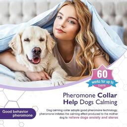 Coleiras de feromona calmantes ajustáveis para animais de estimação, coleira confortável, aliviar a ansiedade, acessórios para cães grandes, cachorro, gatinho, 3, 4 pcs - Image 2