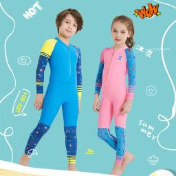 Crianças wetsuit chid terno molhado crianças roupa de banho ao ar livre fatos de banho wetsuits de uma peça para o verão natação surf mergulho - Image 3