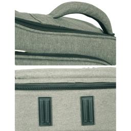Saco de Baixo Saco de Absorção de Choque para Baixo Eléctrico 119,5x34x7cm Saco de Baixo Eléctrico Saco de Baixo Eléctrico à prova de água Saco de Baixo Eléctrico 4-6 Cordas Saco de Baixo Eléctrico cor cinzento e Casta - Image 4