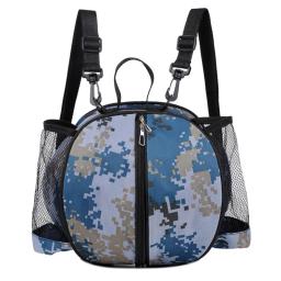 Bolsa de ombro de malha redonda portátil, Sacos de bola de futebol, Alça de ombro removível, Gancho com zíper, Esportes ao ar livre - Image 3