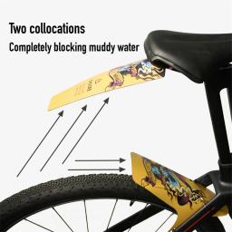 Guarda-lamas dianteiro e traseiro para bicicleta de estrada e mountain bike, acessórios de bicicleta, feitos de pp, 3 peças - Image 5