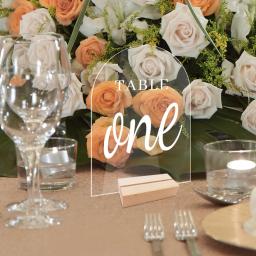 Acrílico Claro Titulares De Cartão De Lugar De Mesa, números De Sinal De Mesa De Casamento, Quadro De Exibição De Menu, Festa De Banquete, Atacado, 1 Conjunto - Image 4