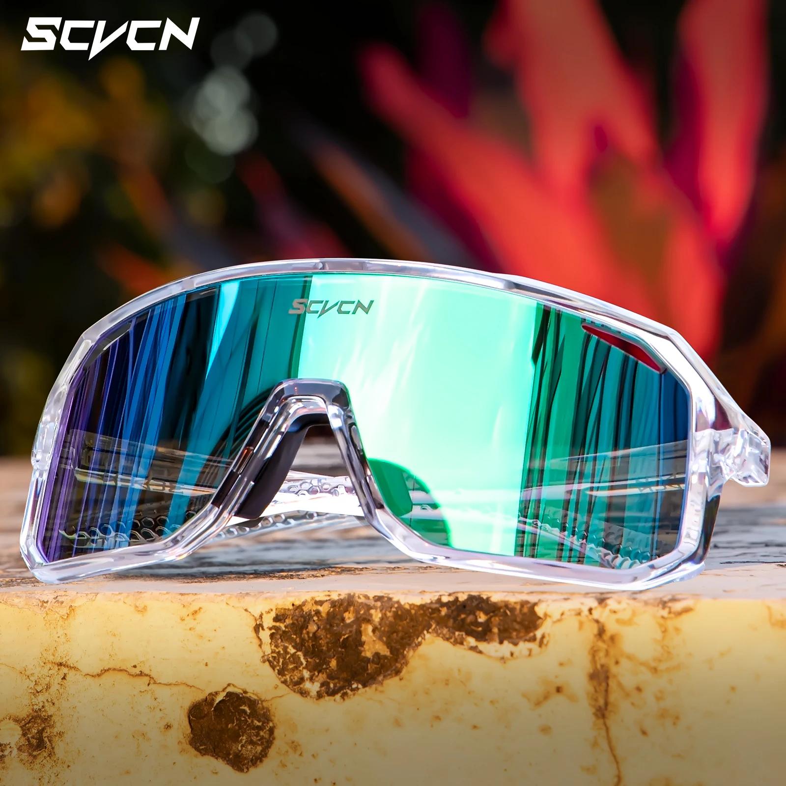 Scvcn ciclismo óculos para homens e mulheres, óculos esportivos fotocromáticos, bicicleta de vidro, bicicleta MTB, equitação, óculos de pesca, UV400, novo - Image 1