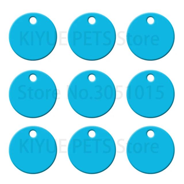 Tags de Identificação Personalizadas para Cães em Alumínio Anodizado - Pacote com 100 Peças