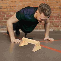 Barras de madeira para empurrar, equipamento de ginástica para homens, alça de exercício de pressão, dispositivo de treinamento abdominal fitness - Image 2