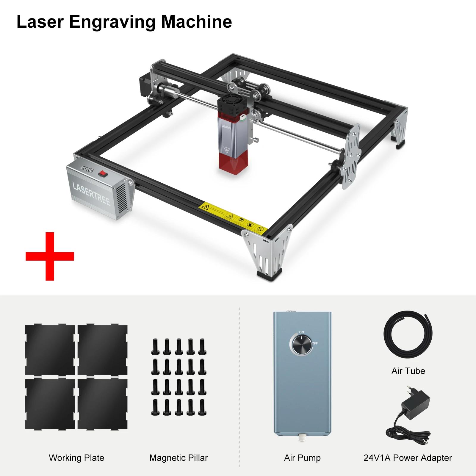 LASER TREE-K1 Mini Máquina De Gravação A Laser, 10W Cabeça Do Laser, Gravador, Cortador, Carpintaria, TTL, Luz Azul, Módulo - Image 1