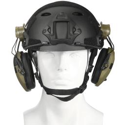 Tiro eletrônico Headset Capacete Montado Versão Caça Pickup e Redução de Ruído Tactical Headset Proteção Auditiva - Image 4