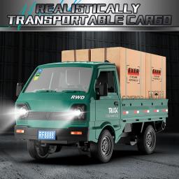 Kf21 rc carro escala 1:16 caminhão de escalada deriva de controle remoto com spray luzes led brinquedo off-road presente para crianças meninos indoor ao ar livre - Image 5