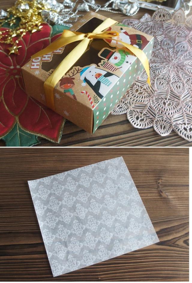 Caixa de Papel Kraft para Presentes e Decoração de Natal, Ideal para Embalagens de Guirlandas, Bonecos de Neve, Velas e Favors de Festa - 12 Unidades 21x15x7cm