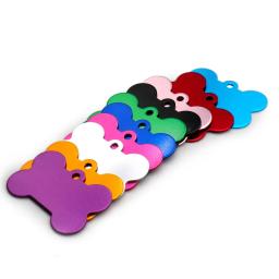 Personalizado Alumínio Gravado Dog ID Tags, Nome e Número Coleiras, Anodização Puppy Tag, Atacado, 100Pcs - Image 3