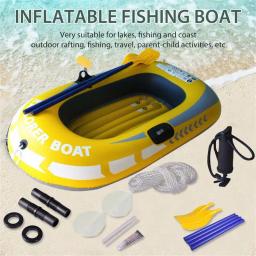 Barco inflável flutua para rafting, caiaque canoa, lago flutuante ao ar livre, 1 ou 2 pessoas bote - Image 4