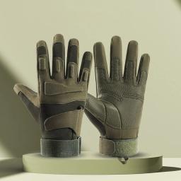 Luvas de dedo para esportes ao ar livre para homens, resistentes, respiráveis, resistentes ao desgaste, protetoras, táticas, antiderrapantes, ciclismo - Image 4