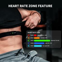COOSPO-Monitor de Freqüência Cardíaca Recarregável, Ciclismo Fitness, BT5.0, ANT Plus para Garmin, Wahoo, Zwift, H9Z - Image 1